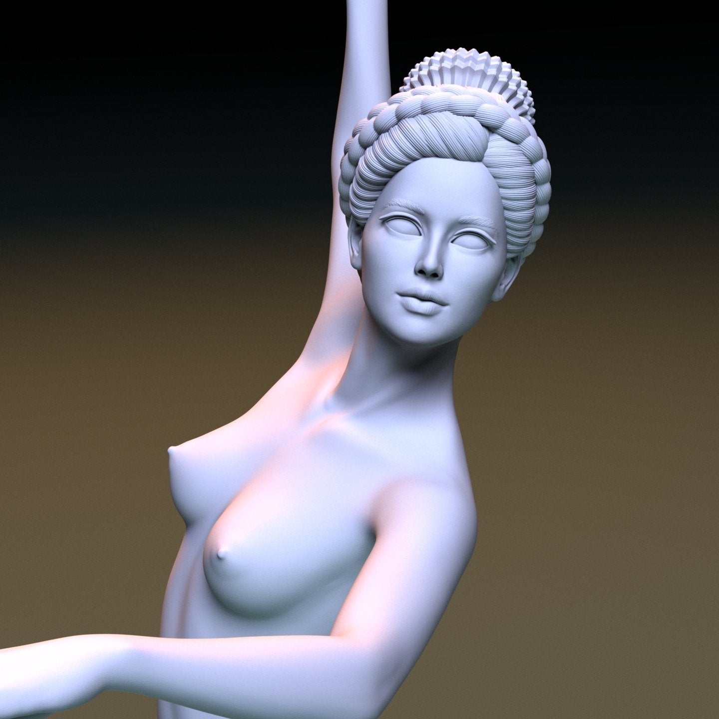 Persian dancer NSFW 3D Printed Figurine Fanart Unpainted Miniature