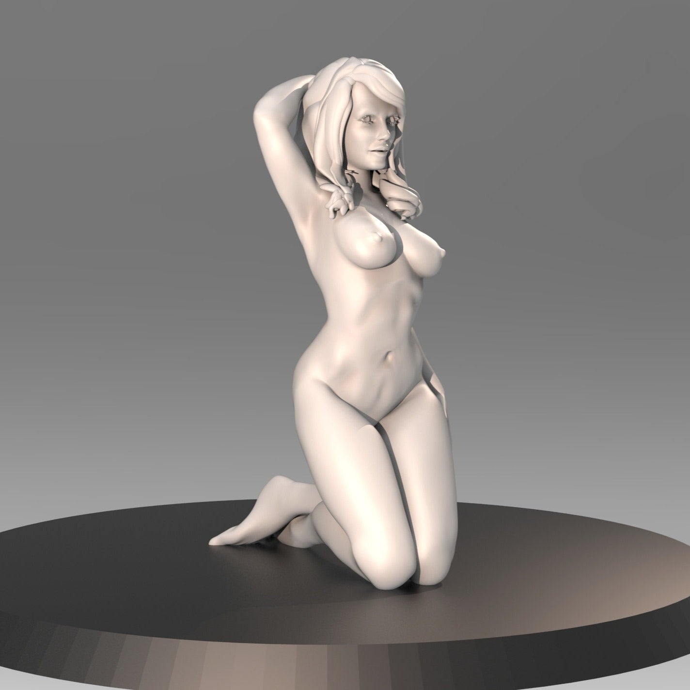 Pinup Girl Vol.1 ANDREA| 35mm / 75mm | 3D Printed | Unpainted | Sexy | Pin|up | NSFW Version | Figurine | Figure | Miniature | Sexy |