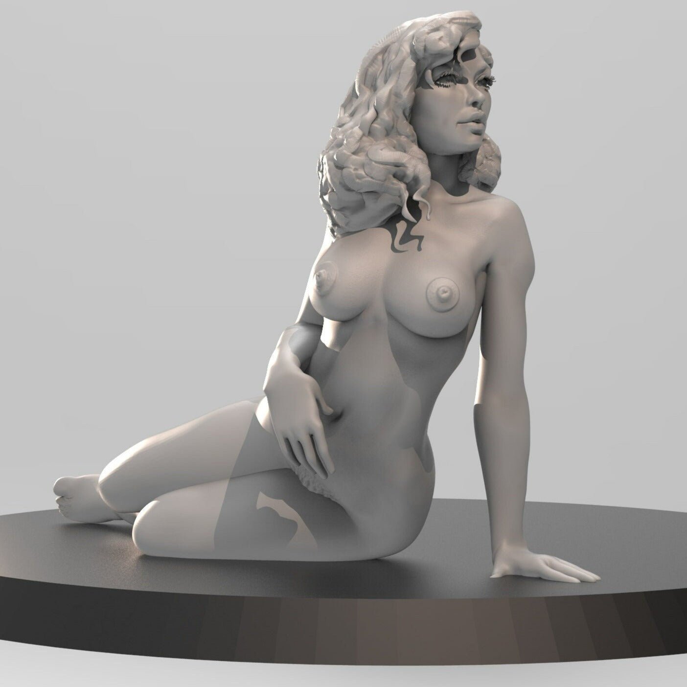 Pinup Girl Vol.1 MEGAN| 35mm / 75mm | 3D Printed | Unpainted | Sexy | Pinup | NSFW Version | Figurine | Figure | Miniature | Sexy |