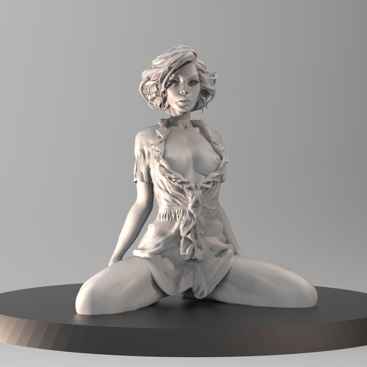 Pinup Girl Vol.1 SUZY | 35mm / 75mm | 3D Printed | Unpainted | Sexy | Pin|up | NSFW Version | Figurine | Figure | Miniature | Sexy |