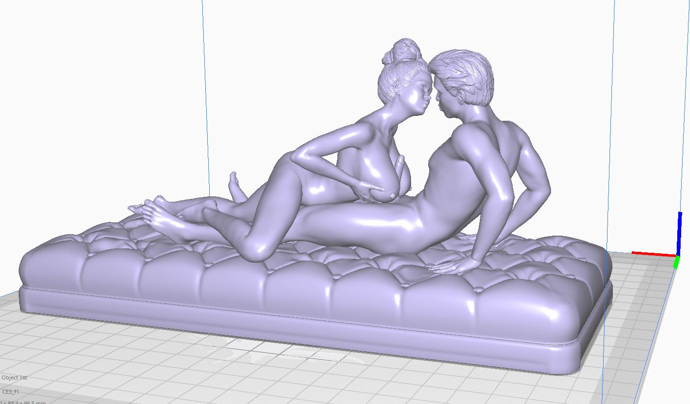 Pleasure and Love 1 | 3D Printed | Fanart | Unpainted | NSFW Version | Figurine | Figure | Miniature | Sexy |