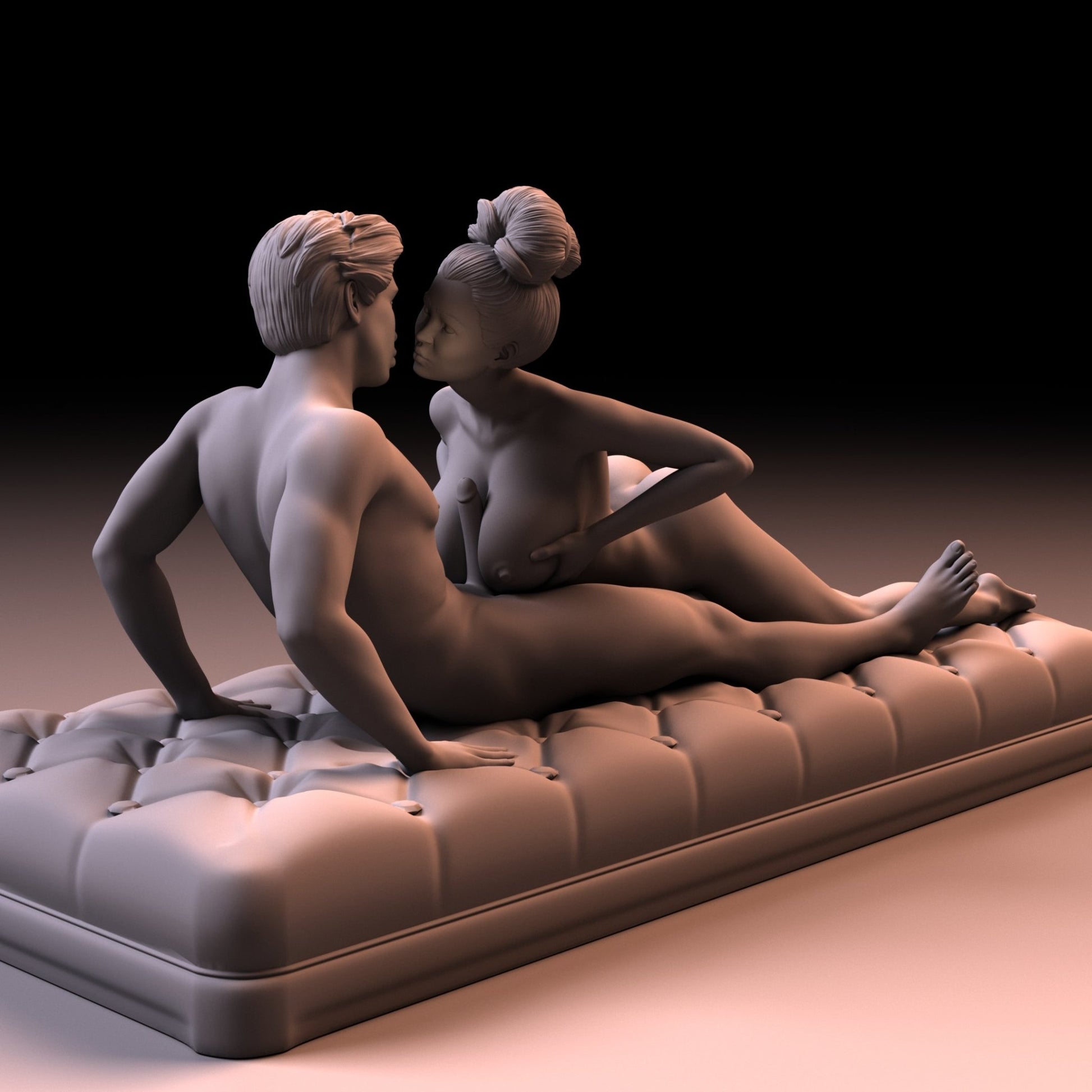 Pleasure and Love 1 | 3D Printed | Fanart | Unpainted | NSFW Version | Figurine | Figure | Miniature | Sexy |