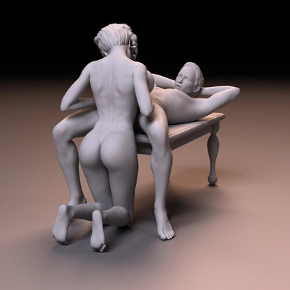 Pleasure and Love 2 | 3D Printed | Fanart | Unpainted | NSFW Version | Figurine | Figure | Miniature | Sexy |