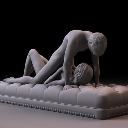 Pleasure and Love 3 | 3D Printed | Fanart | Unpainted | NSFW Version | Figurine | Figure | Miniature | Sexy |