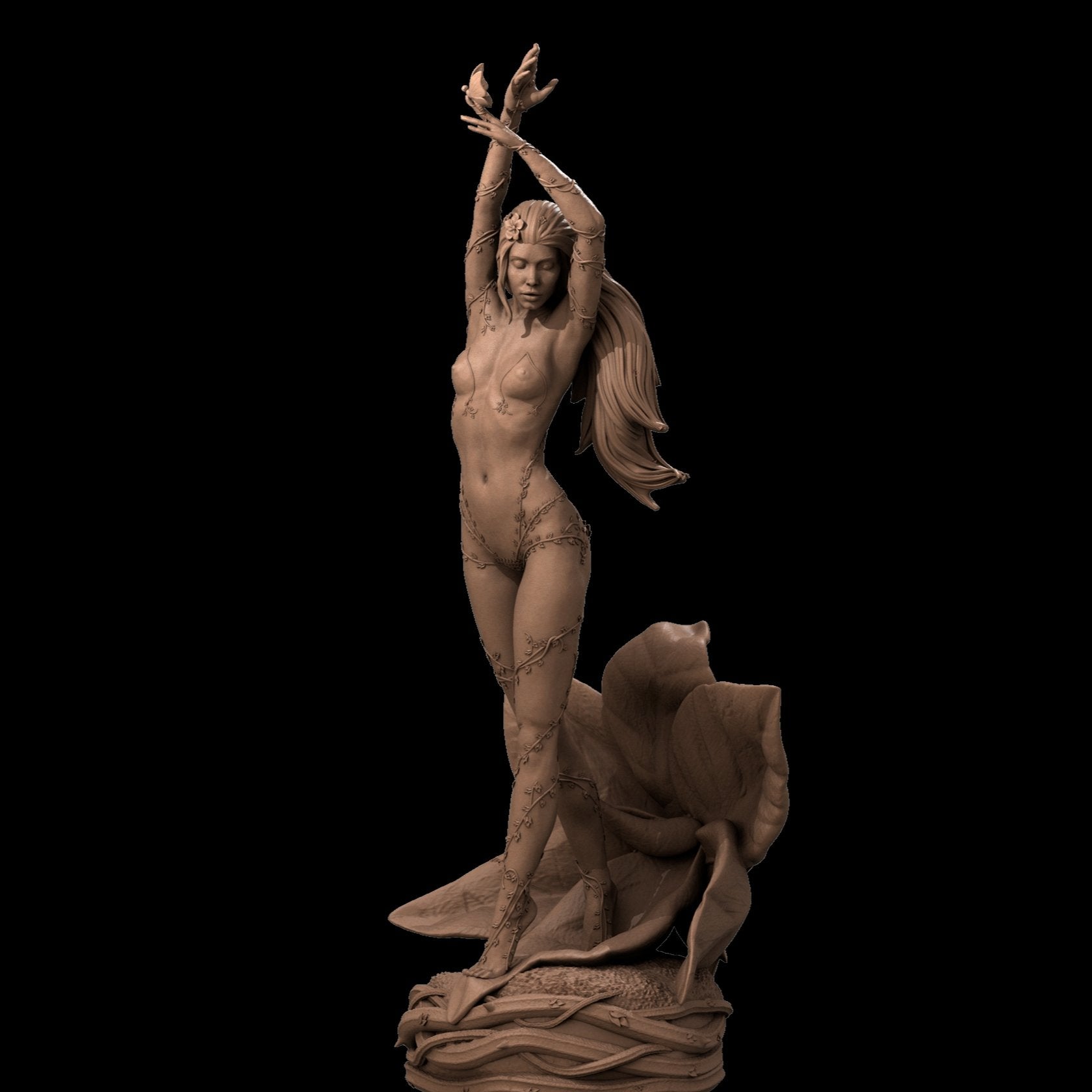 Poison Ivy NSFW 3d Printed Miniature by ca_3d_art