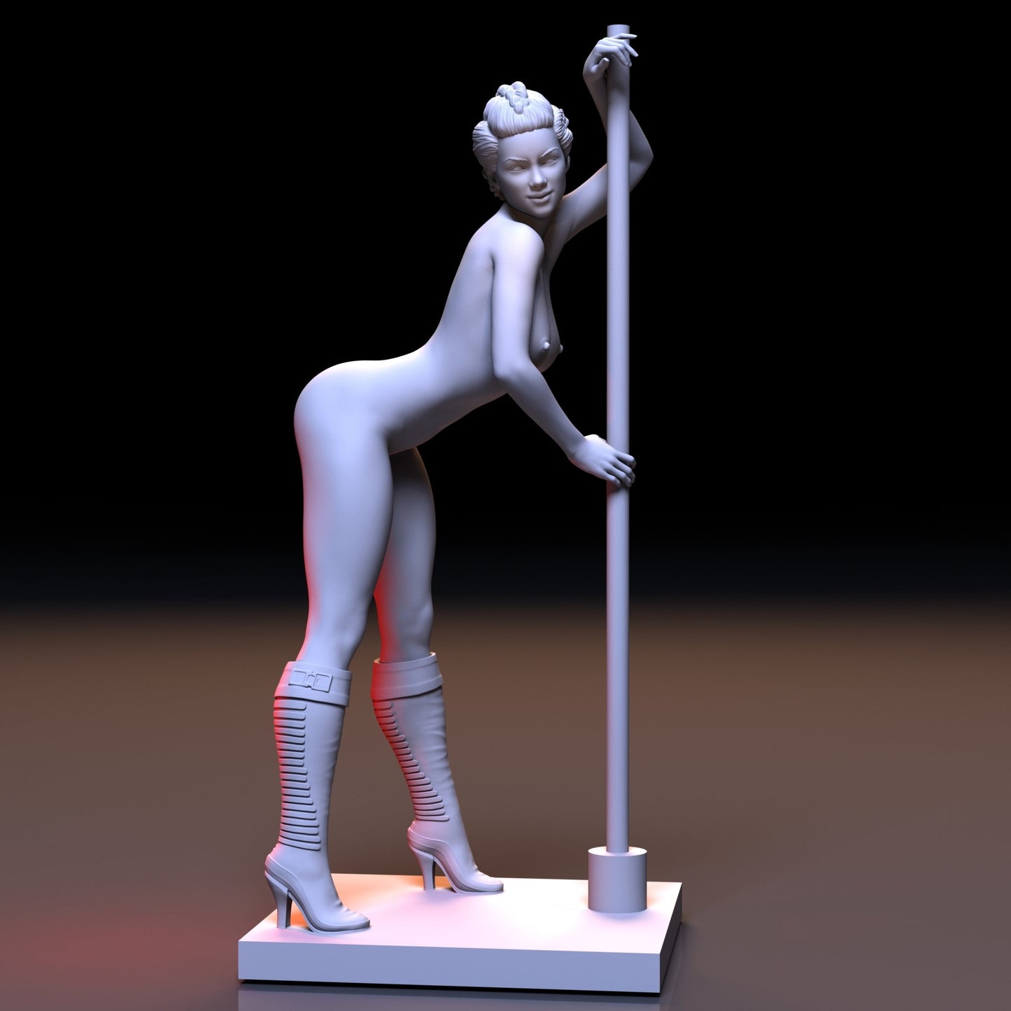 POLE DANCER NSFW 3D Printed Miniature Fanart Unpainted