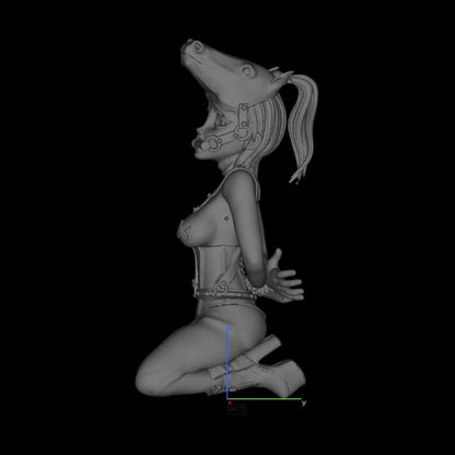 Ponygirl | NSFW 3D Printed | Fanart | Unpainted | Figure