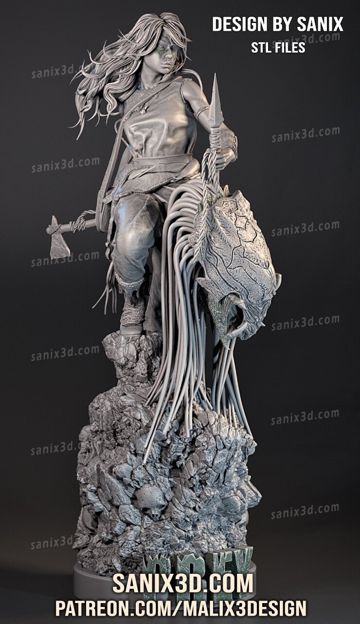 PREY NARU 3D Printed Resin Figure Model Kit FunArt | Diorama by SANIX3D UNPAINTED GARAGE KIT