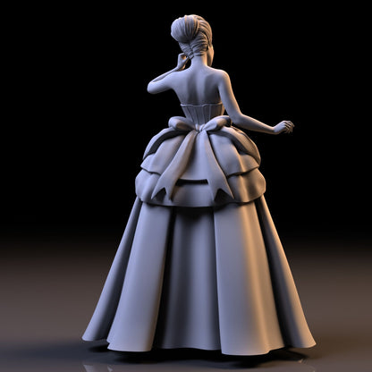 Princess | 3D Printed | Funart | Unpainted | NSFW | Figurine