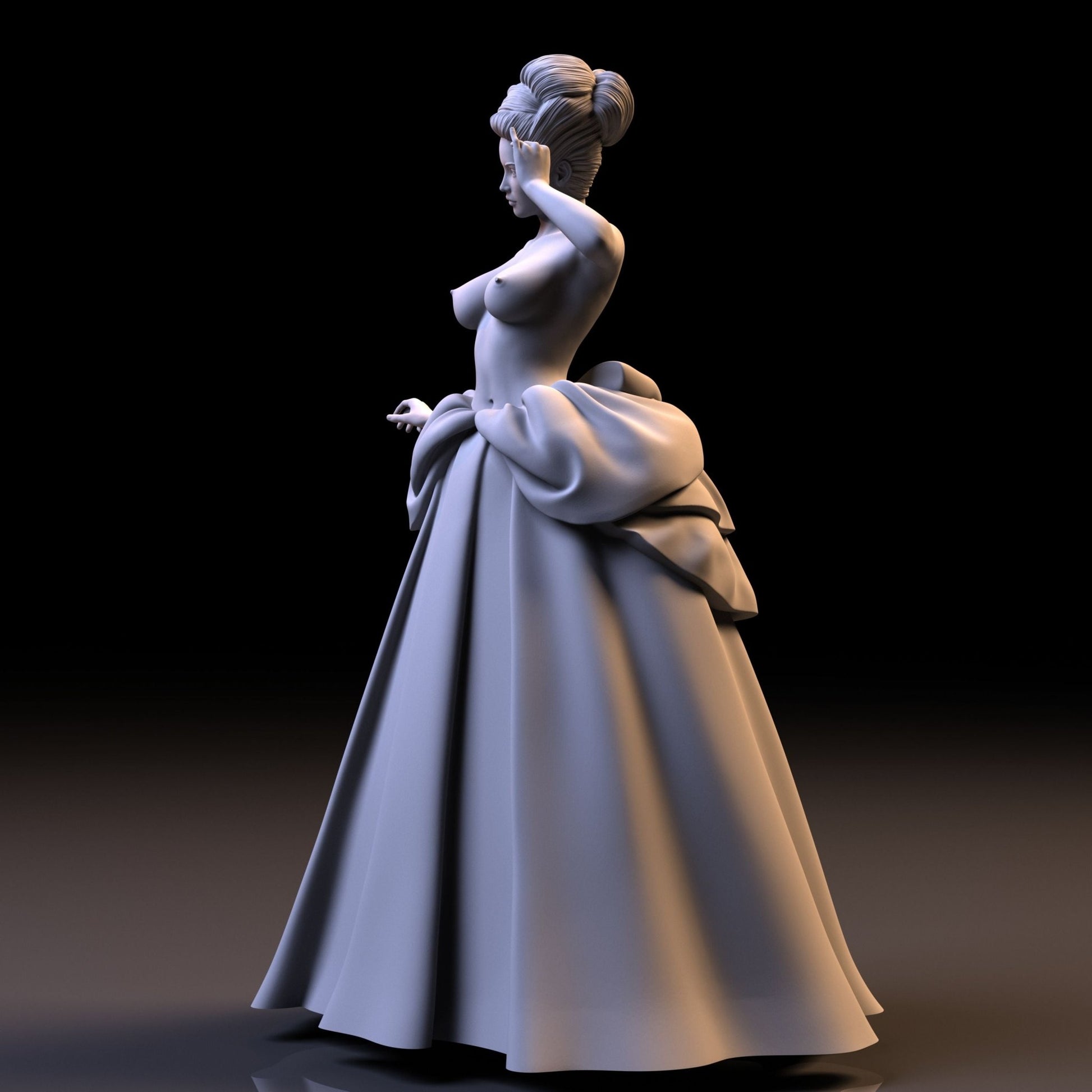 Princess | 3D Printed | Funart | Unpainted | NSFW | Figurine