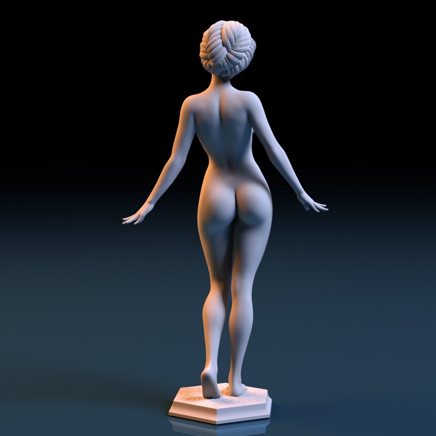 Princess Anna 4 NSFW 3D Printed Figurine Fanart Unpainted Miniature