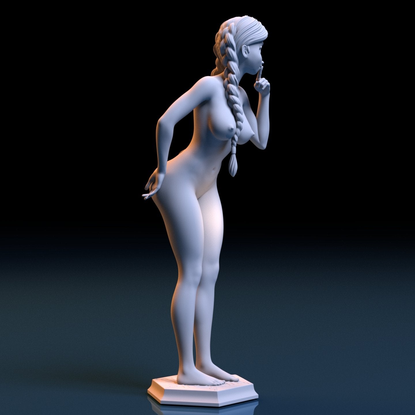 Princess Anna NSFW 3D Printed Figurine Fanart Unpainted Miniature