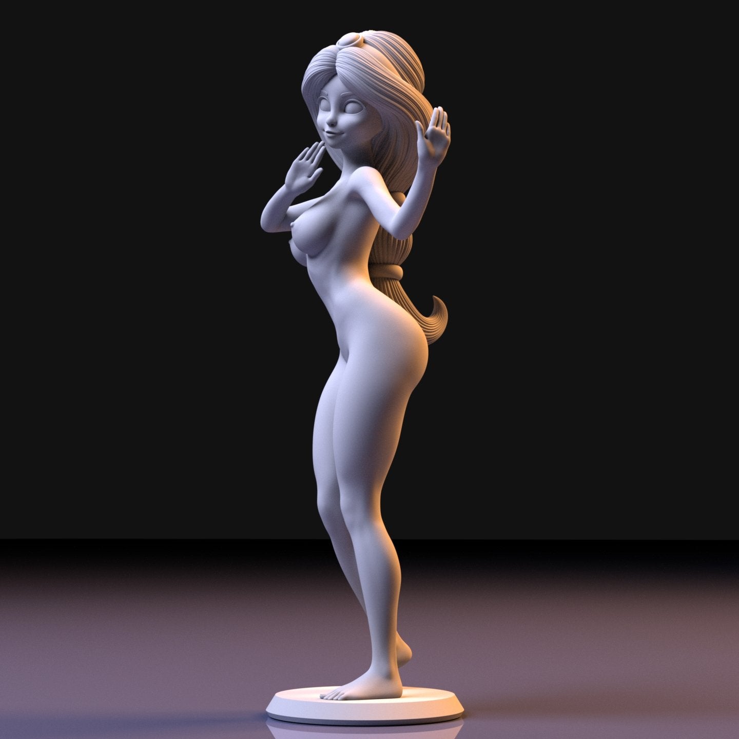 Princess Jasmine NSFW 3D Printed Figurine Fanart Unpainted Miniature Collectibles