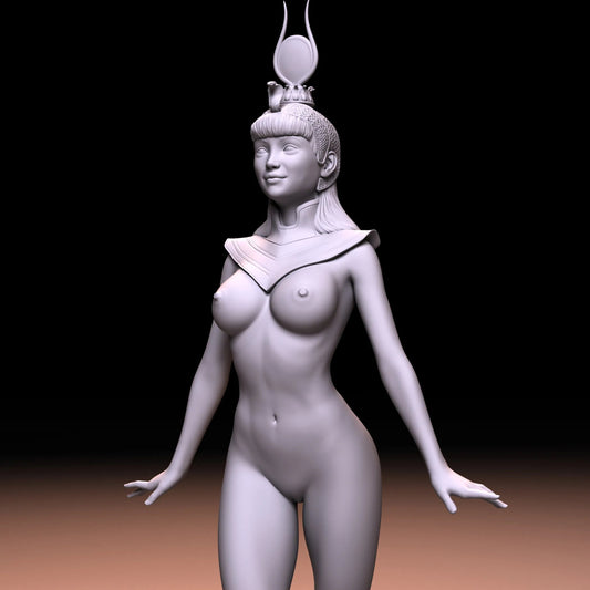 Princess of Nile 1 | 3D Printed | Fanart | Unpainted | NSFW Version | Figurine | Figure | Miniature | Sexy |