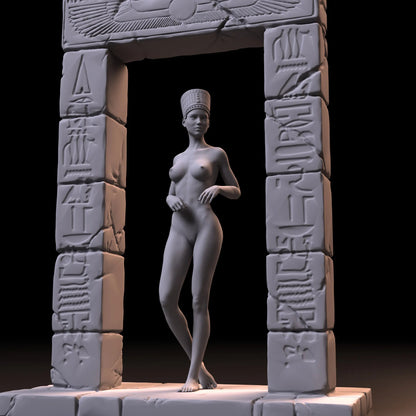 Princess of Nile 2 | 3D Printed | Fanart | Unpainted | NSFW Version | Figurine | Figure | Miniature | Sexy |