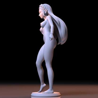 Princess Zelda NSFW 3D Printed Figurine Fanart Unpainted Miniature