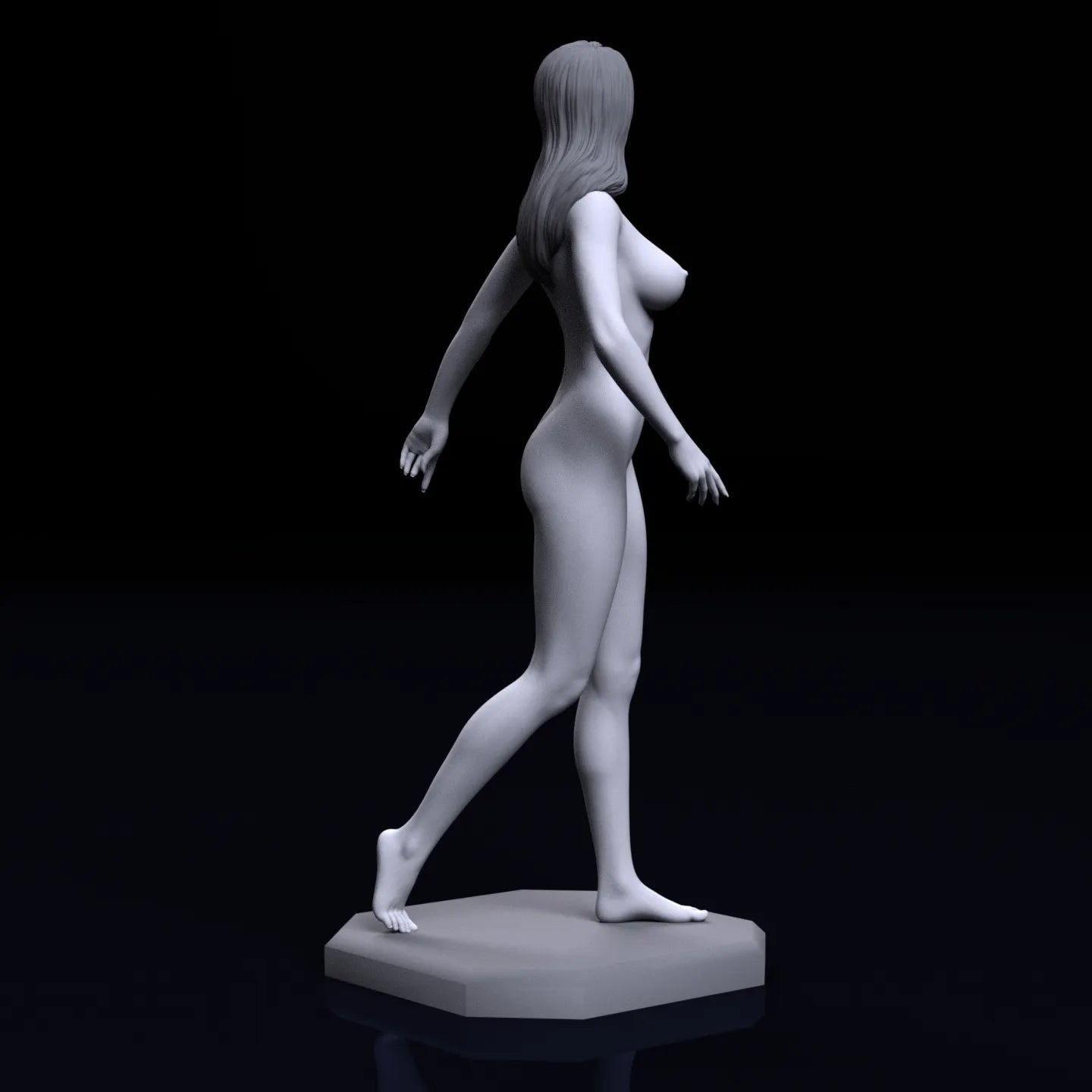 Proud Girl | 3D Printed | Fanart | Unpainted | NSFW Version | Figurine | Figure | Miniature | Sexy |