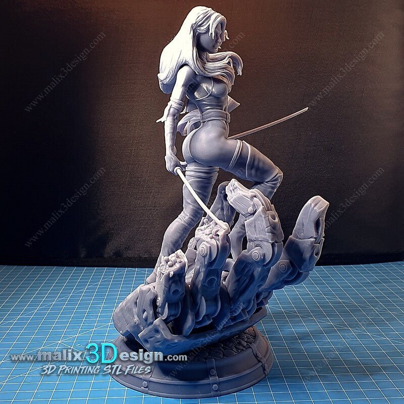 Psylocke 3D Printed Resin Figure Model Kit FunArt | Diorama by SANIX3D UNPAINTED GARAGE KIT