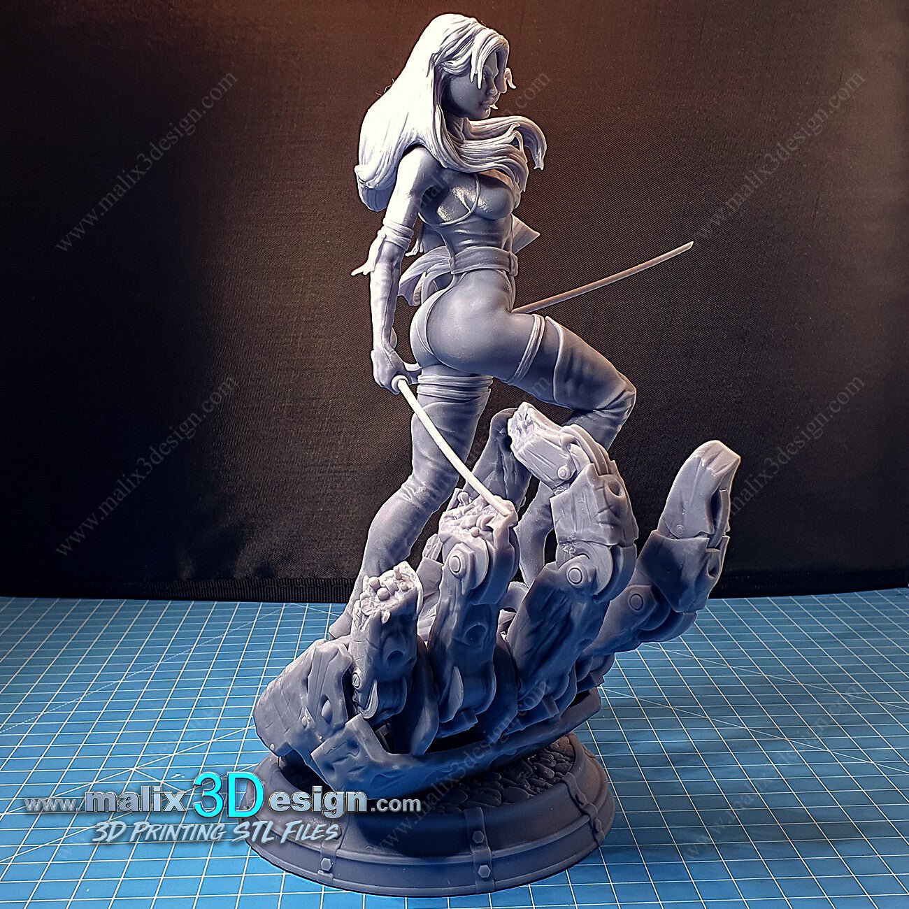 Psylocke 3D Printed Resin Figure Model Kit FunArt | Diorama by SANIX3D UNPAINTED GARAGE KIT