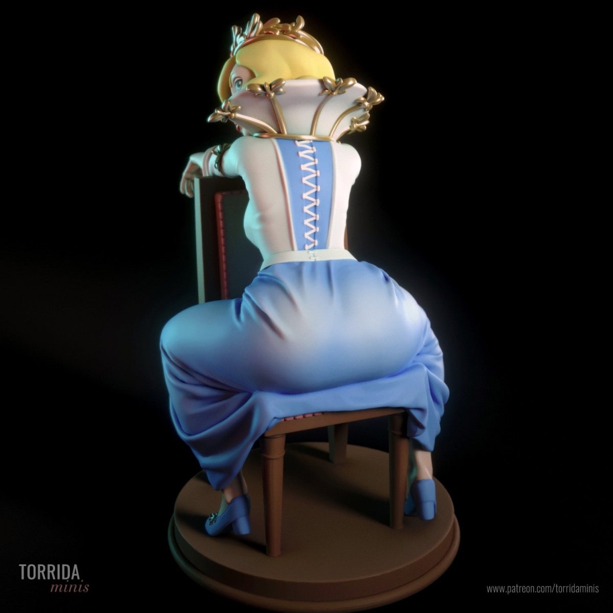 Queen Elizabeth 3d Printed Resin Figurine, Resin printed miniature by Torrida