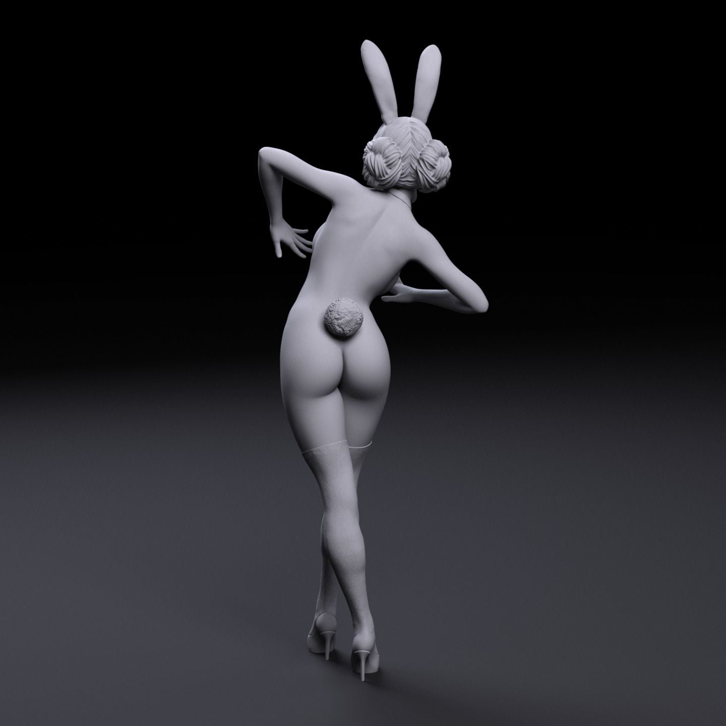 Rabbit Girl | 3D Printed | Fanart | Unpainted | NSFW Version | Figurine | Figure | Miniature | Sexy |