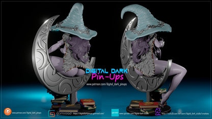 Ranni the Witch Elden Ring FUTA – NSFW 3D Printed Miniature – Figurine – FunArt – Unpaintedby Digital Dark Pin-Ups