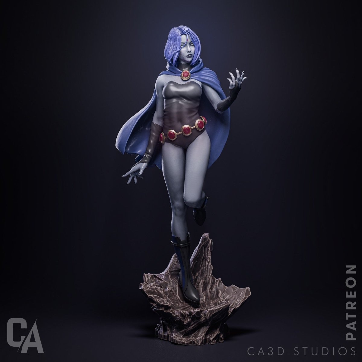 Raven 3d printed Miniature Scaled Statue Figure by CA3D