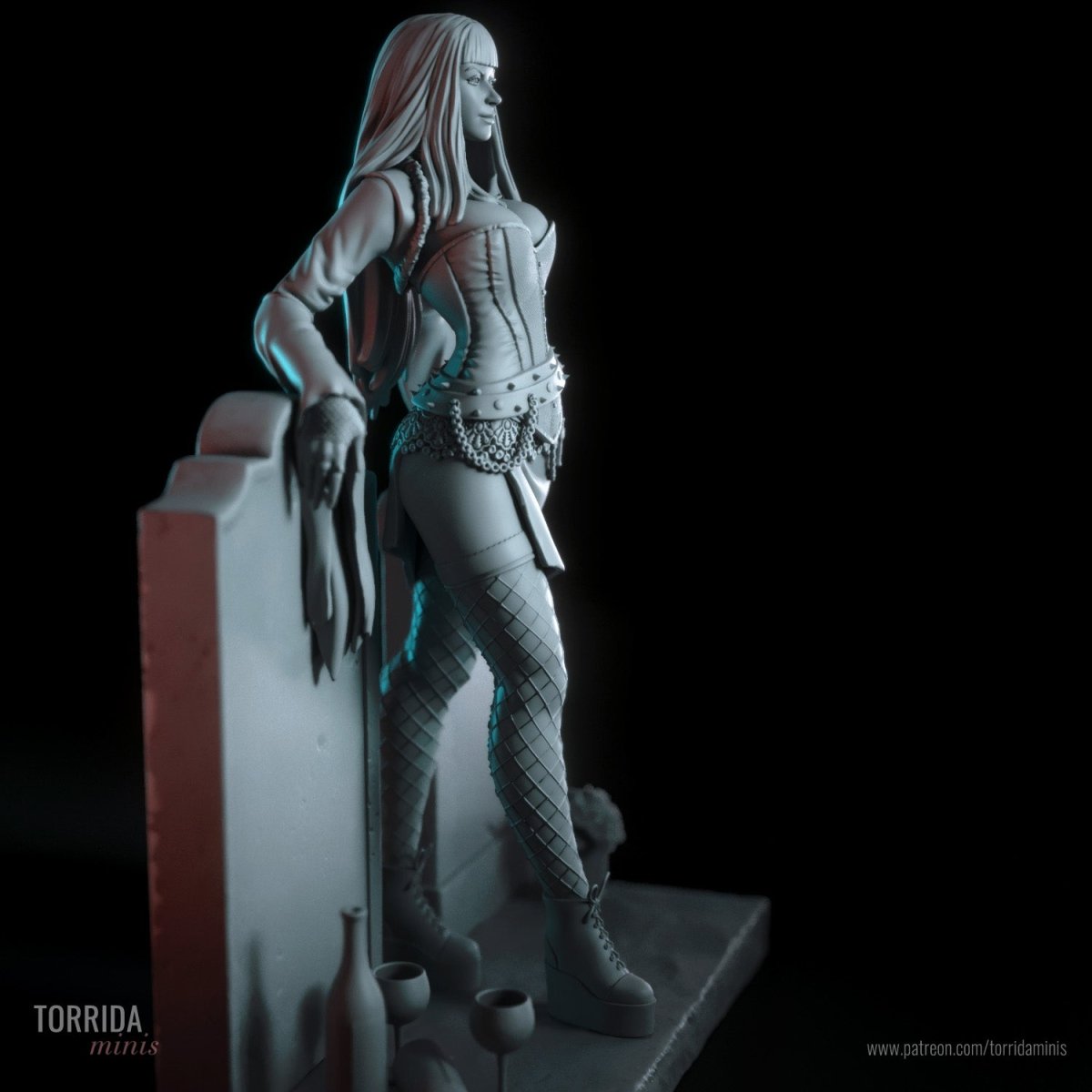 Raven 3d Printed Resin Figurine, Resin printed miniature by Torrida