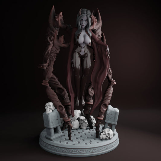 Ravenous Demoness 3d Printed miniature FanArt by QB works Scaled Collectables Statues & Figurines