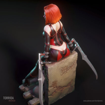 Rayne 3d Printed miniature FanArt by Torrida Minis Scaled Collectables Statues & Figurines