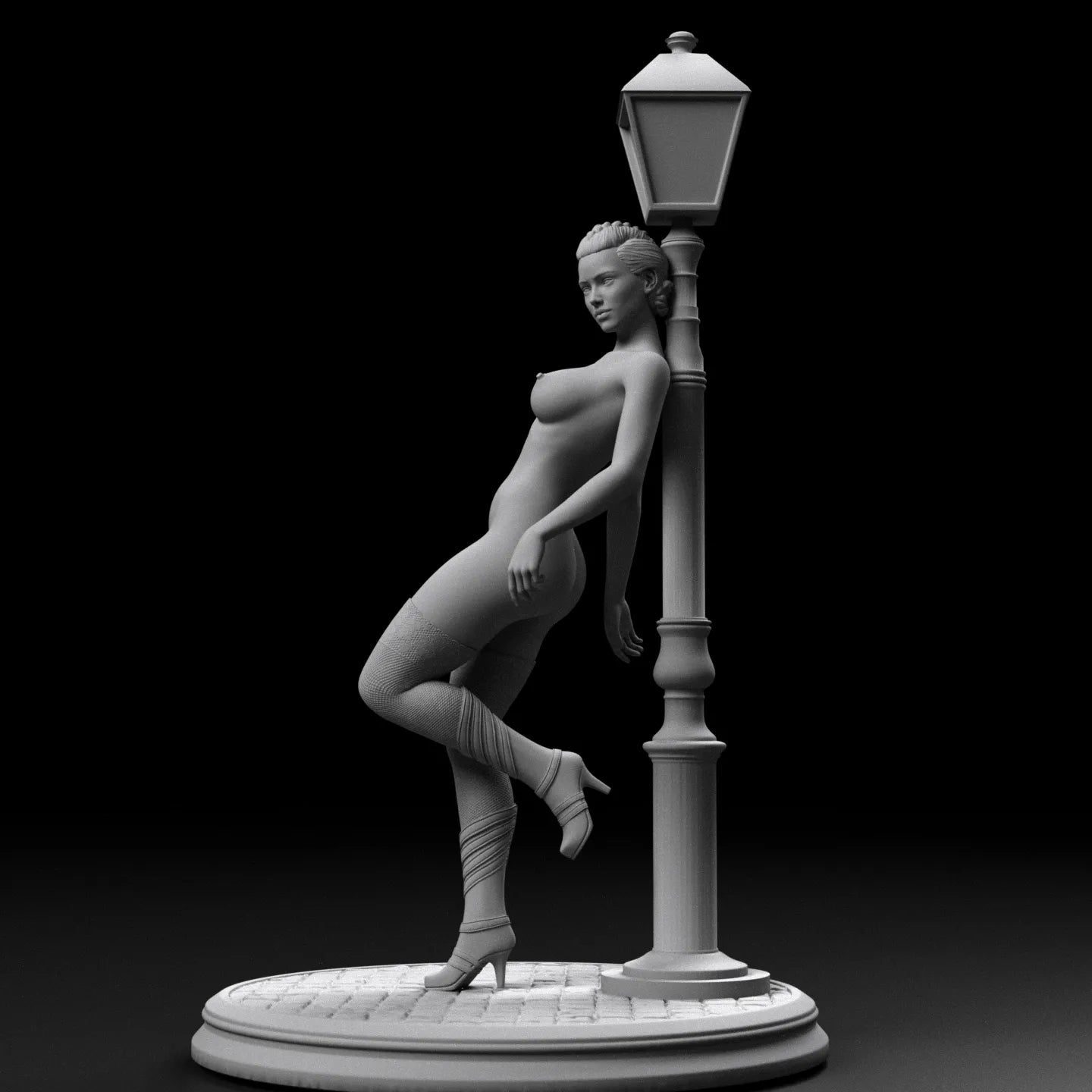 Red Light District 5 | 3D Printed | Fanart | Unpainted | NSFW Version | Figurine | Figure | Miniature | Sexy |