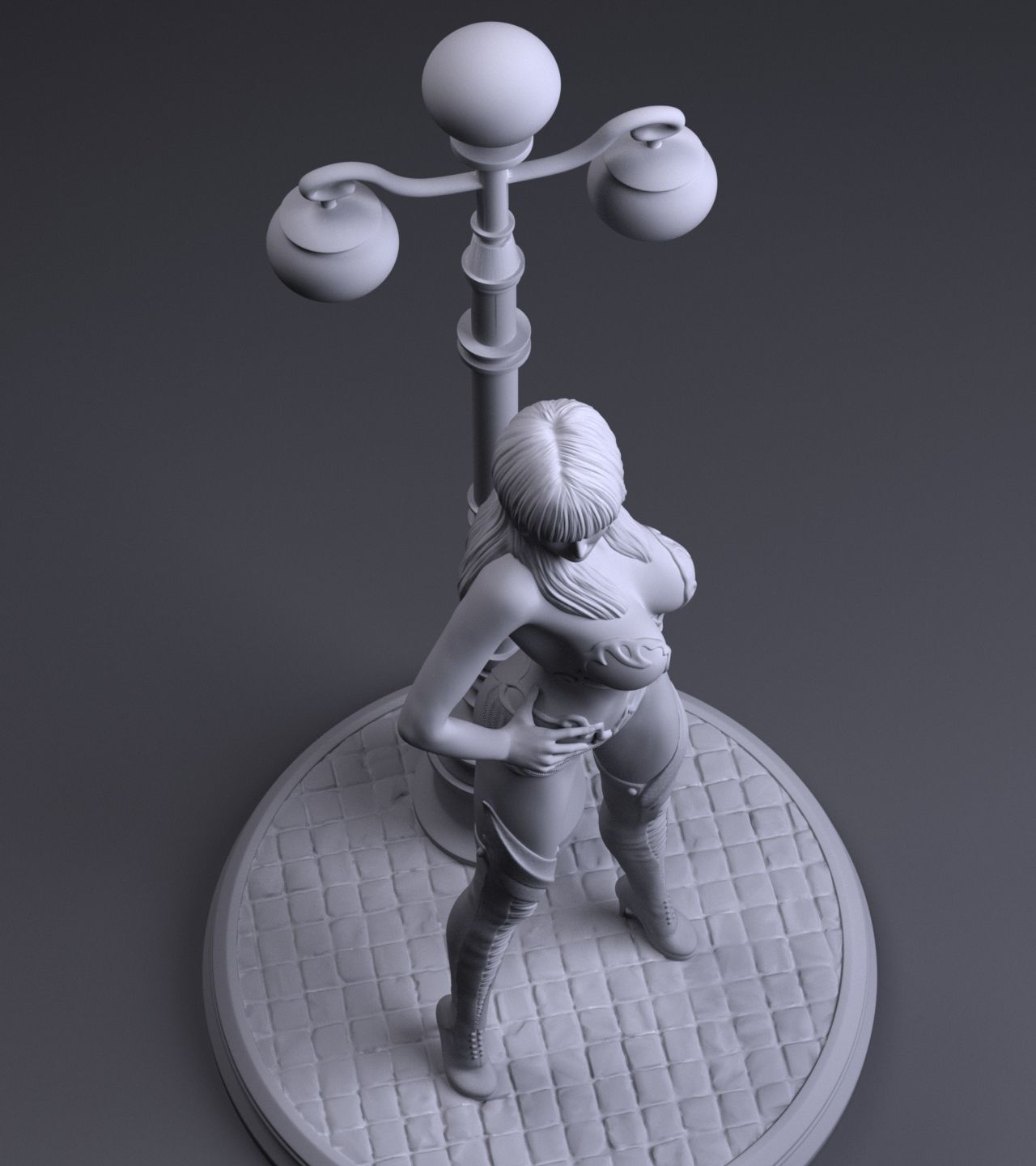 Red Light New York | 3D Printed | Fanart | Unpainted | NSFW Version | Figurine | Figure | Miniature | Sexy |