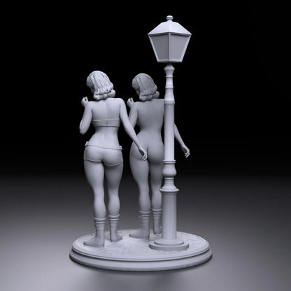 Red|Light DISTRICT 4 | 3D Printed | Fanart | Unpainted | NSFW Version | Figurine | Figure | Miniature | Sexy |
