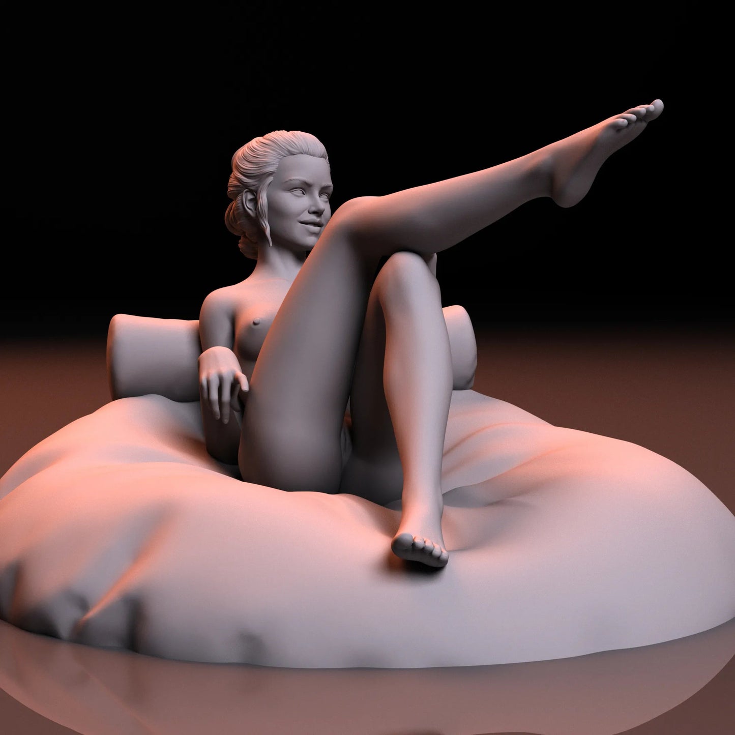 Relax Girl | 3D Printed | Fanart | Unpainted | NSFW Version | Figurine | Figure | Miniature | Sexy |
