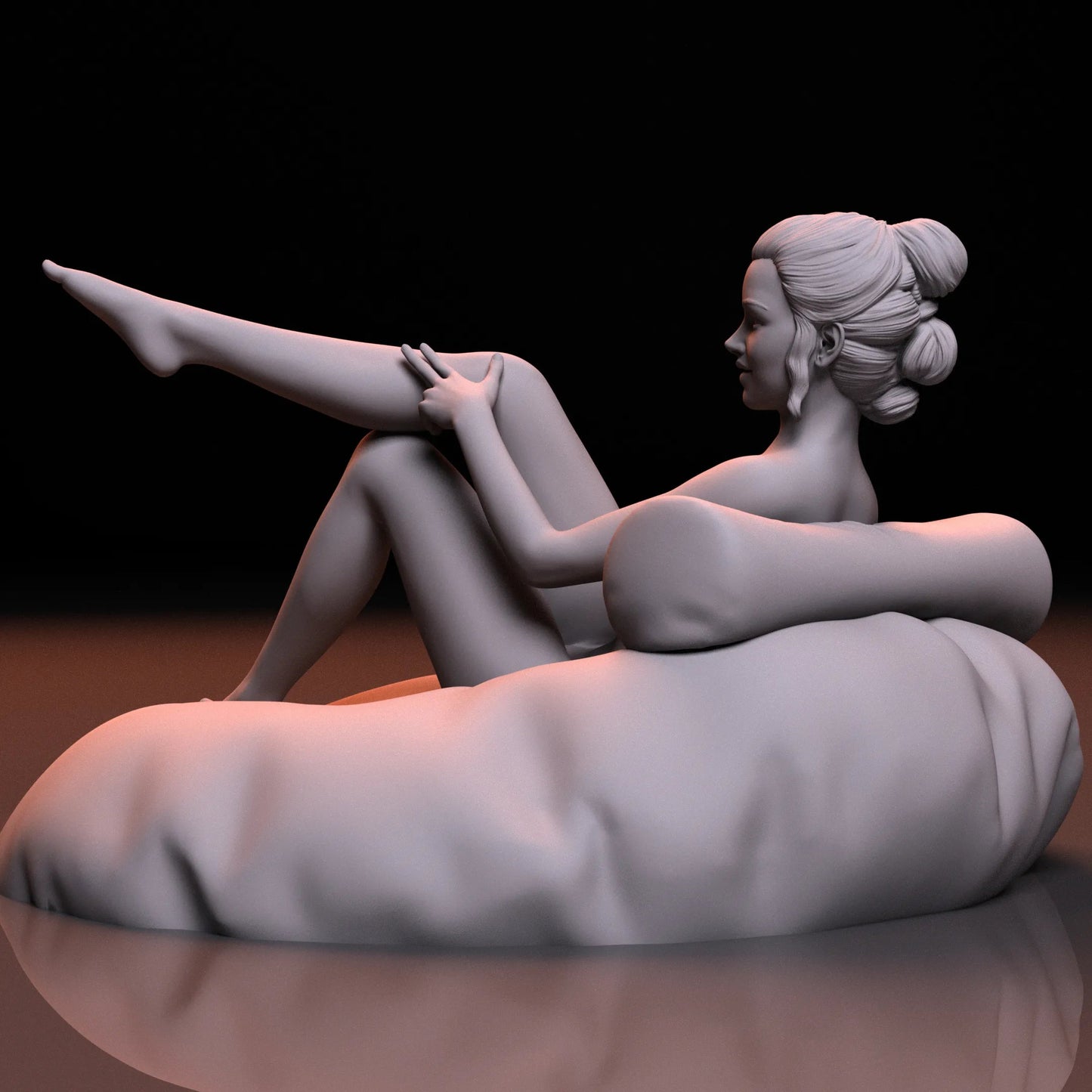 Relax Girl | 3D Printed | Fanart | Unpainted | NSFW Version | Figurine | Figure | Miniature | Sexy |