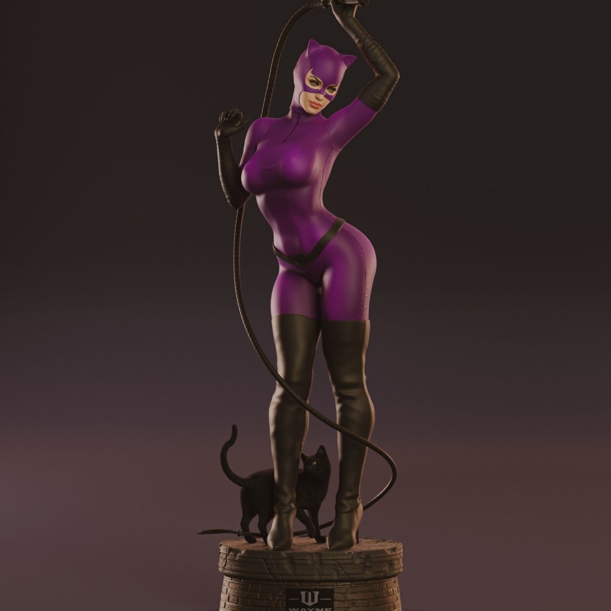 Kit modello in resina  Statua in scala stampata in 3D di Catwoman non  verniciata Opzione SFW / NSFW – ThreeDTreasury Resin Miniatures