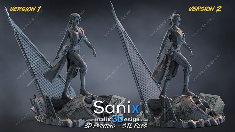 REY 3D Printed Resin Figure Model Kit FunArt | Diorama by SANIX3D UNPAINTED GARAGE KIT
