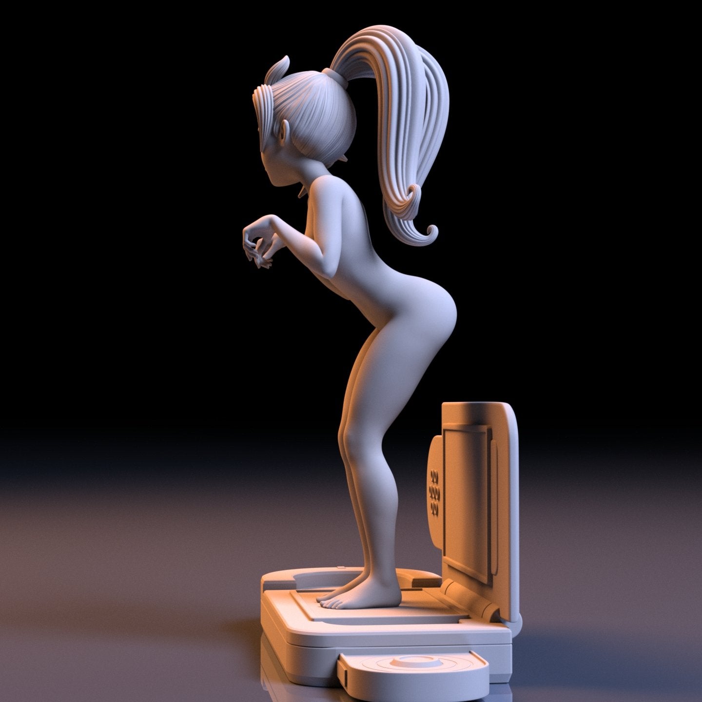 Rita NSFW 3D Printed Figurine Fanart Unpainted Miniature