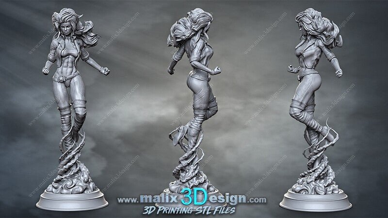 ROGUE 3D Printed Resin Figure Model Kit FunArt | Diorama by SANIX3D UNPAINTED GARAGE KIT