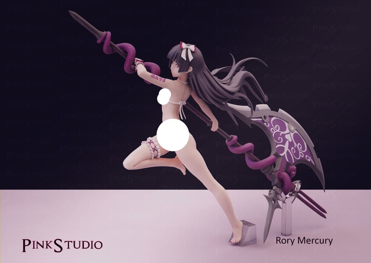 RORY NSFW Anime Figure 3D Printed , Unpainted , Naked Figurine , Sexy Miniature , Bondage figure , Naked Waifu