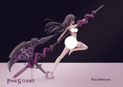 RORY NSFW Anime Figure 3D Printed , Unpainted , Naked Figurine , Sexy Miniature , Bondage figure , Naked Waifu