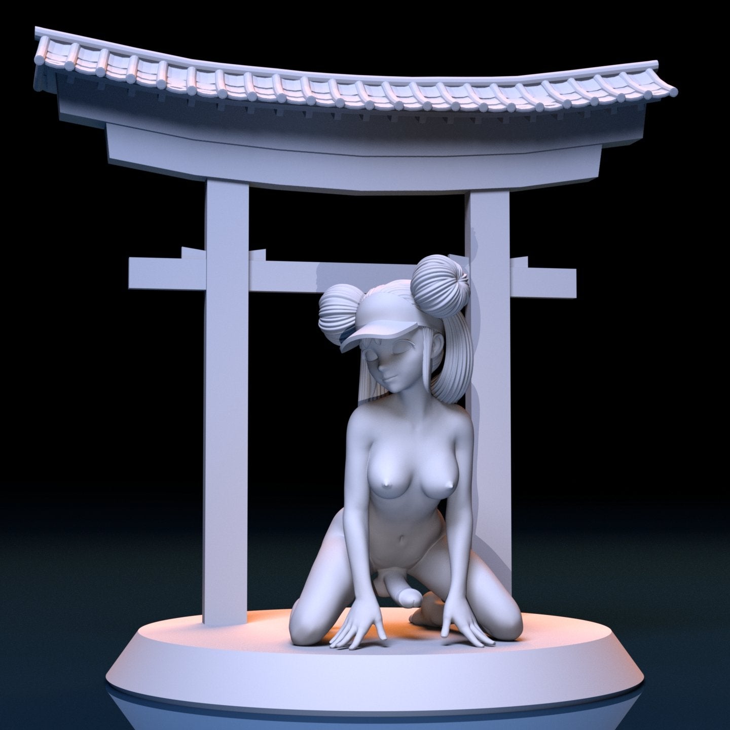Rosa FUTA NSFW 3D Printed Figurine Fanart Unpainted Miniature