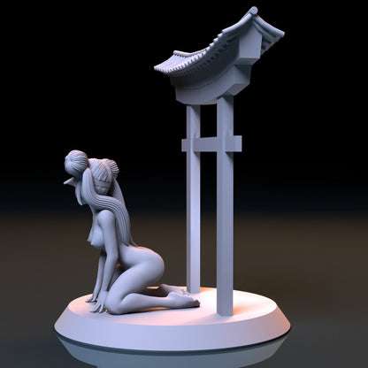 Rosa NSFW 3D Printed Figurine Fanart Unpainted Miniature