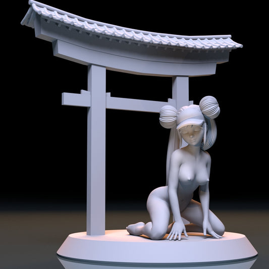 Rosa NSFW 3D Printed Figurine Fanart Unpainted Miniature