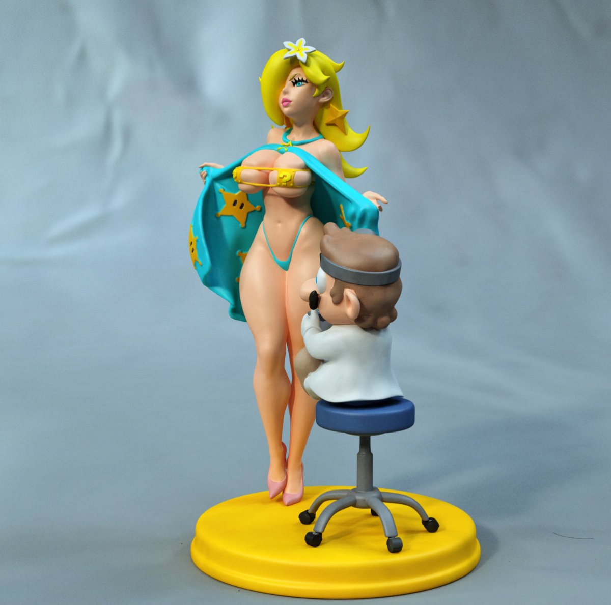 Rosaline and doctor 3D Printed Statue Unpainted by EXCLUSIVE 3D PRINTS