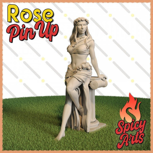 Rose 1 3d Printed miniature FanArt by Spicy Arts Scaled Collectables Statues & Figurines
