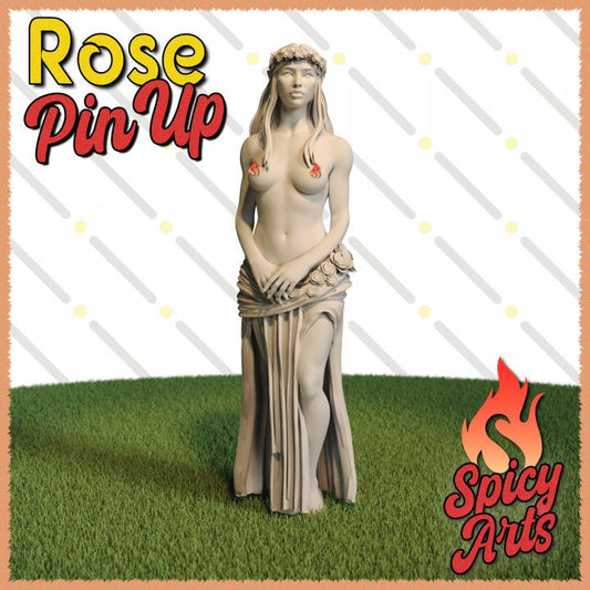 Rose 2 NSFW 3d Printed miniature FanArt by Spicy Arts Scaled Collectables Statues & Figurines