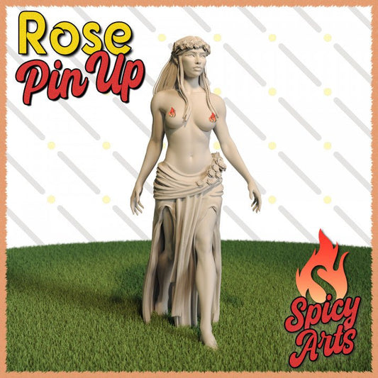 Rose 3 NSFW 3d Printed miniature FanArt by Spicy Arts Scaled Collectables Statues & Figurines
