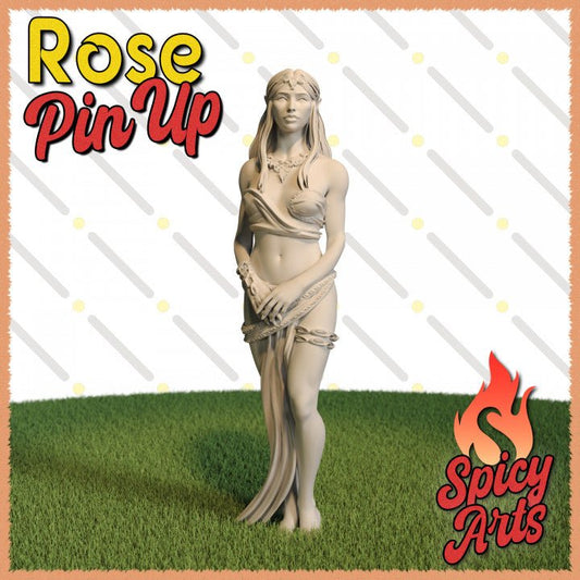 Rose 4 3d Printed miniature FanArt by Spicy Arts Scaled Collectables Statues & Figurines