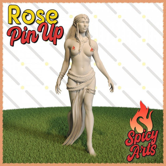 Rose 5 NSFW 3d Printed miniature FanArt by Spicy Arts Scaled Collectables Statues & Figurines
